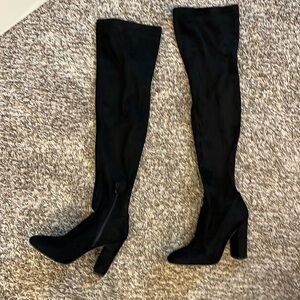 Size 8 Aldo Thigh High Black Boot